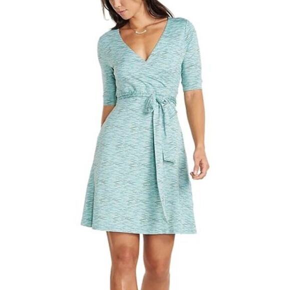 Toad&Co Cue Wrap cafe dress sz large - Picture 1 of 12